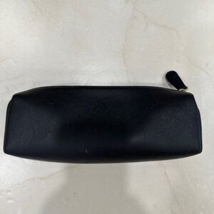 NEIMAN MARCUS BLACK CLUTCH PURSES  WITH GOLD ZIPPERS,  9.5" X  5",